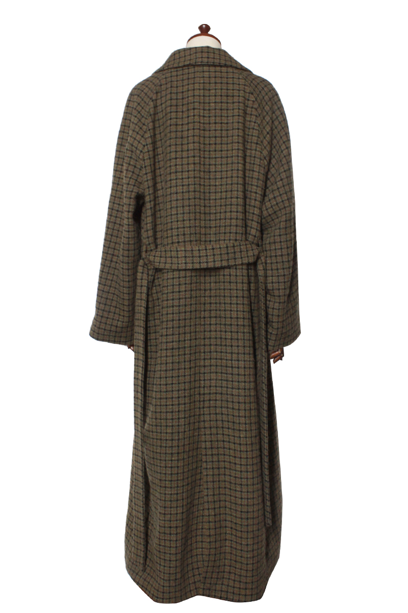 Checked Maxi Coat 詳細画像 Khaki 2