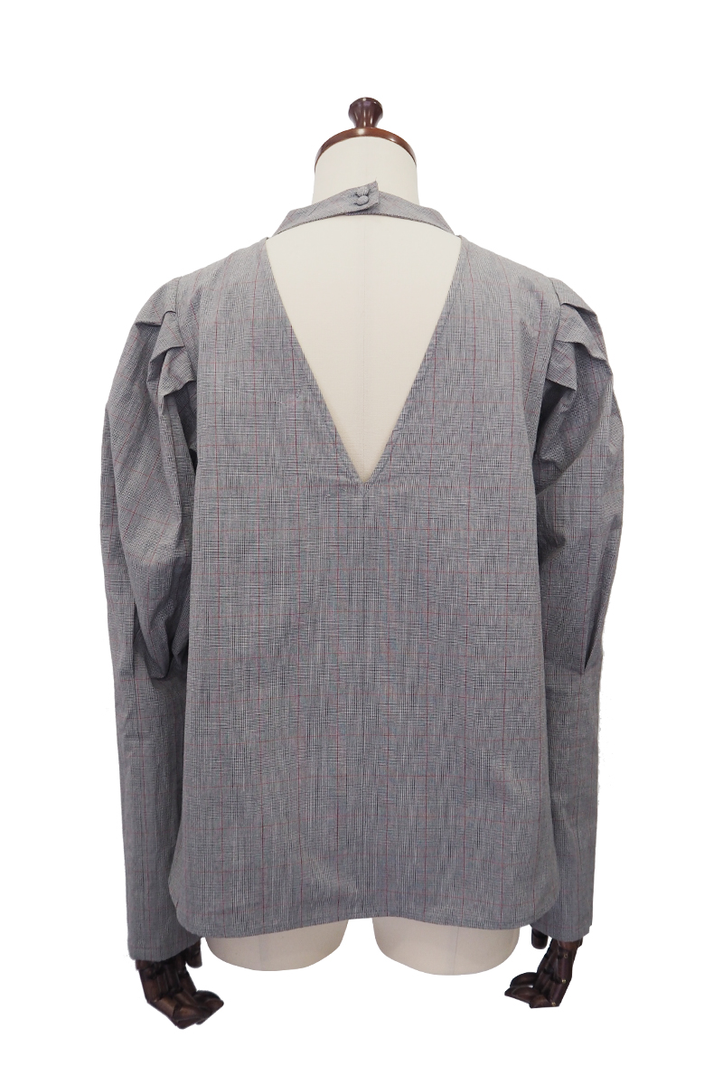 Standing Collar Blouse 詳細画像 Black 2
