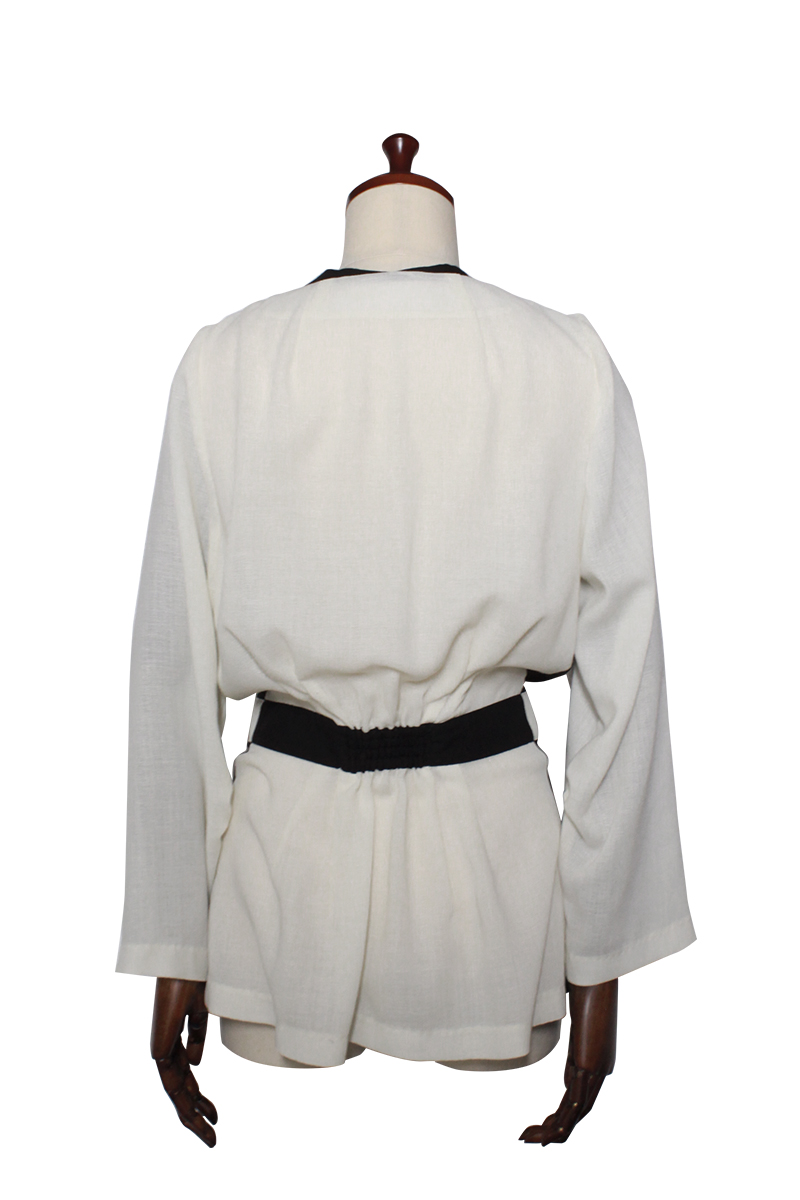 Color Blocking Blouse 詳細画像 Black 2