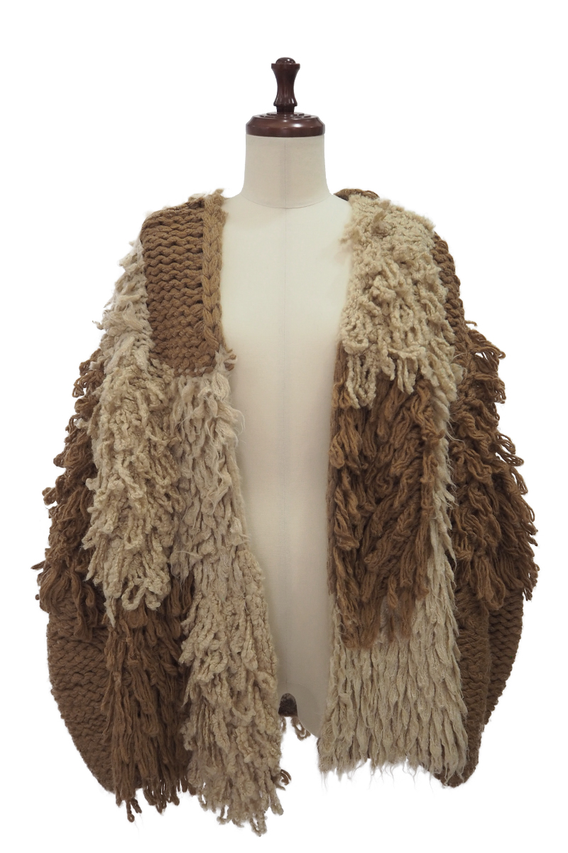 Patchwork Hand-knitted Cardigan