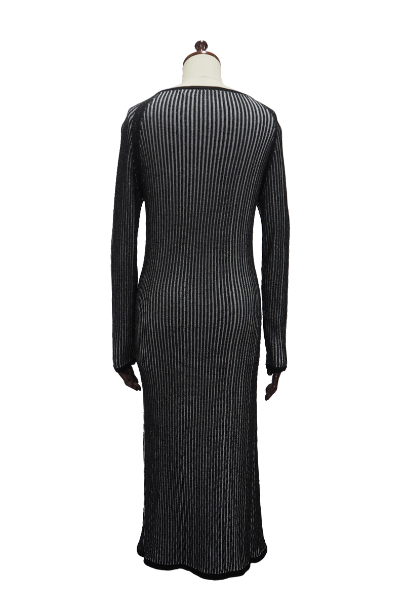 Stripe Knit Dress 詳細画像 Black 2