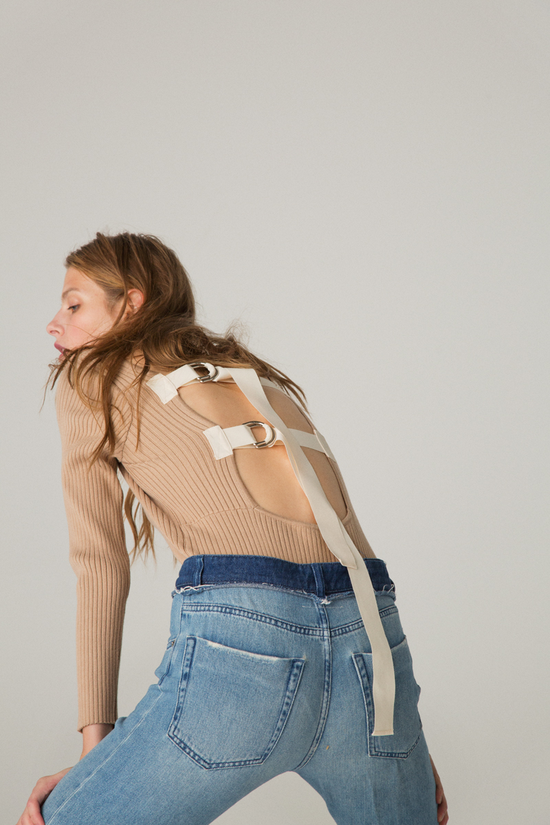 Stretch Knit Bodysuits 詳細画像 Beige 1