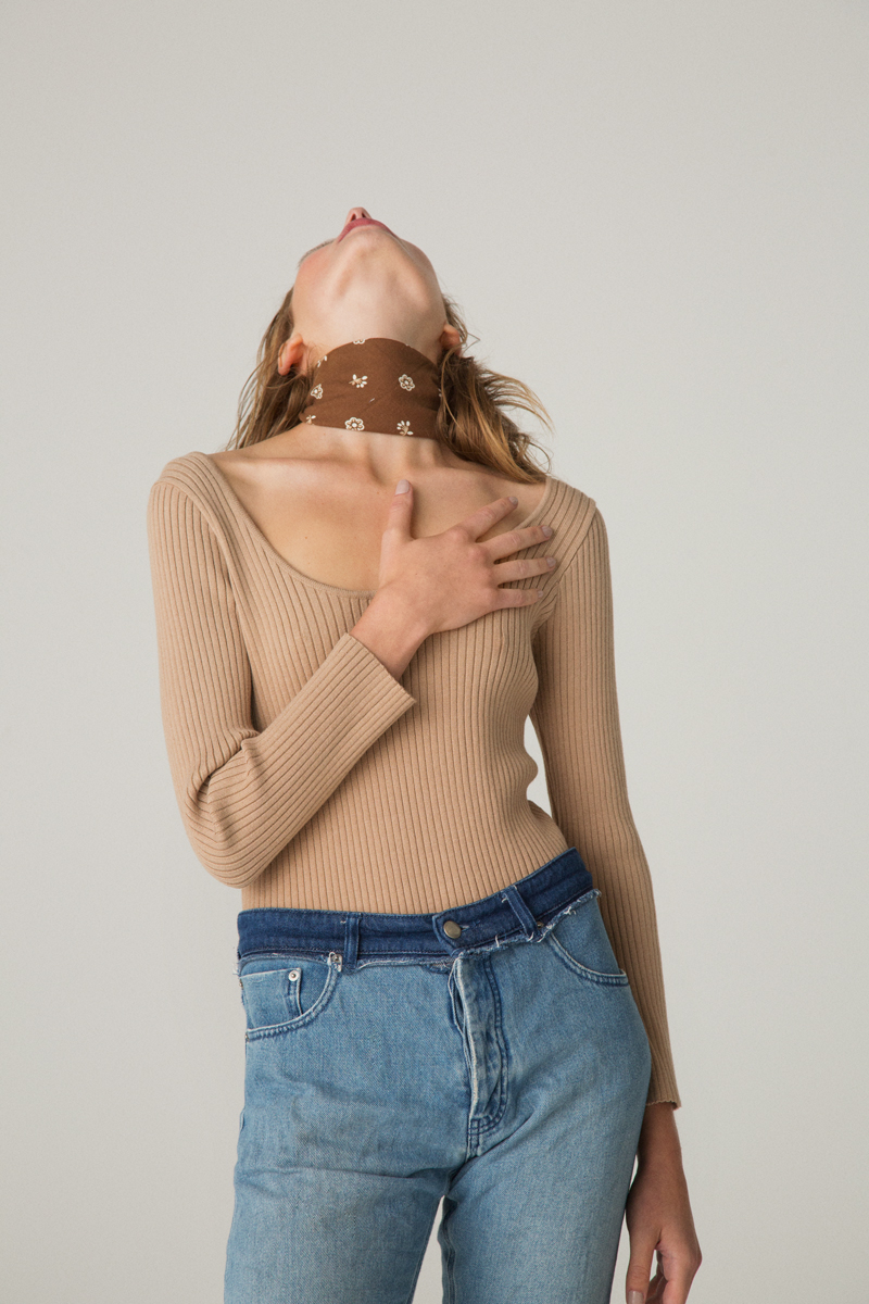Stretch Knit Bodysuits 詳細画像 Beige 2