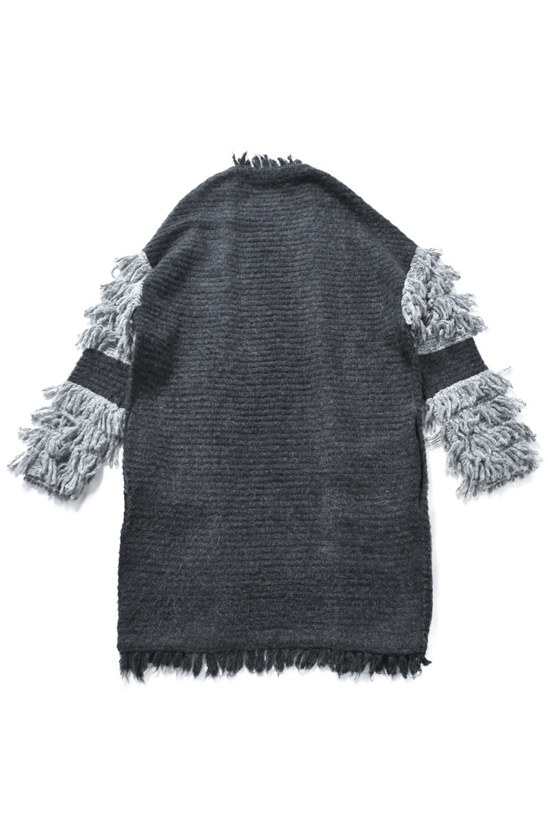 Fringe Knit Gown 詳細画像 Black 2