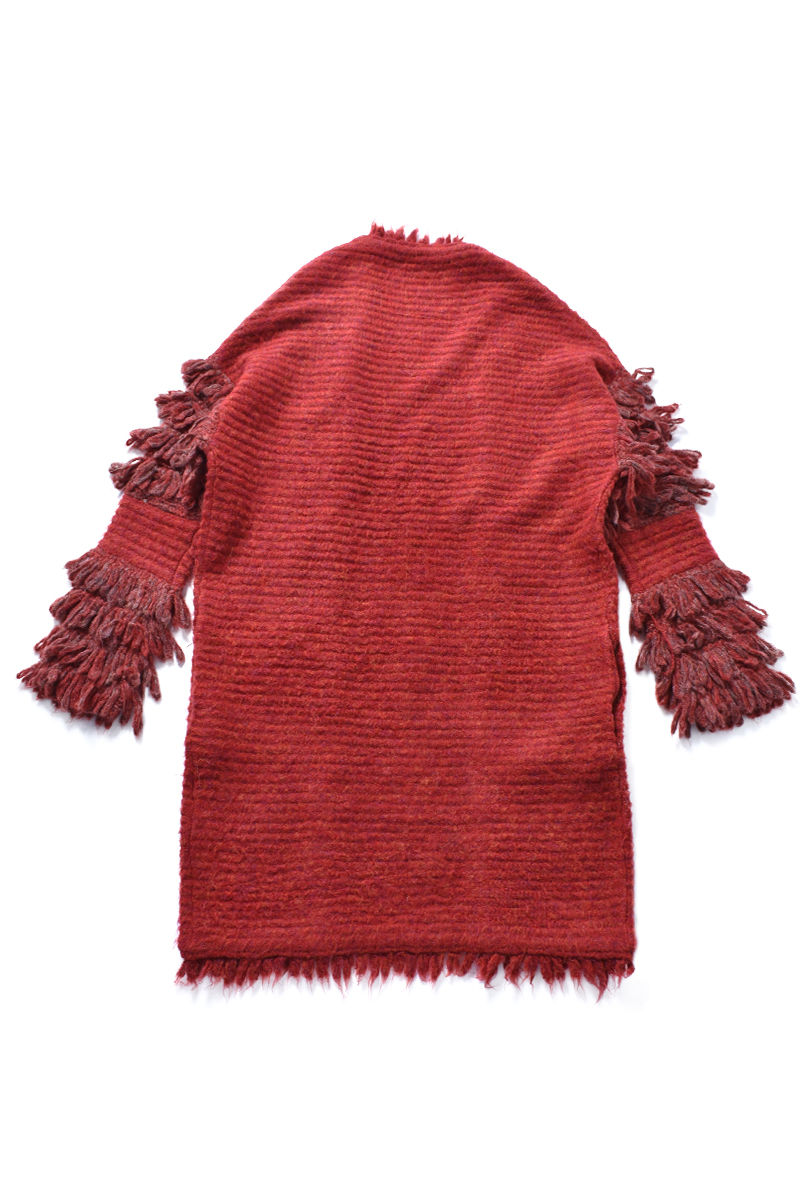 Fringe Knit Gown 詳細画像 Red 2