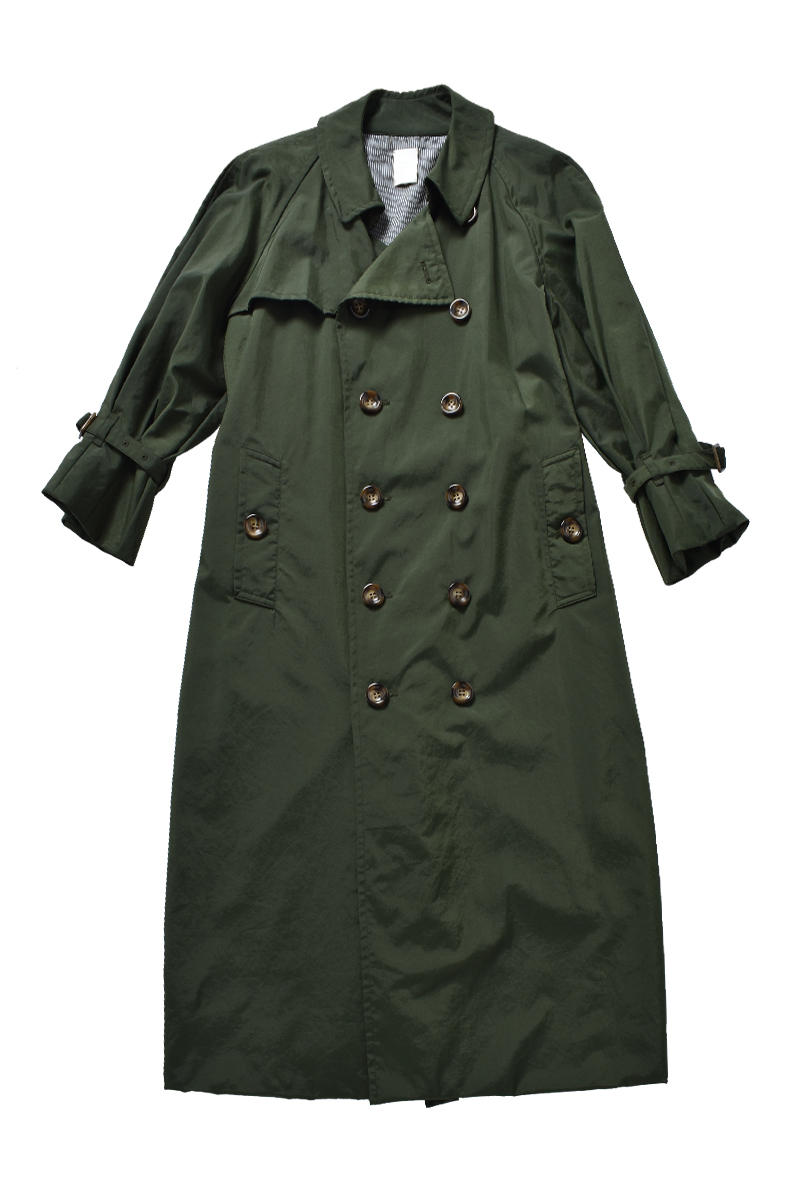 Nylon Trench Coat 詳細画像 Green 1