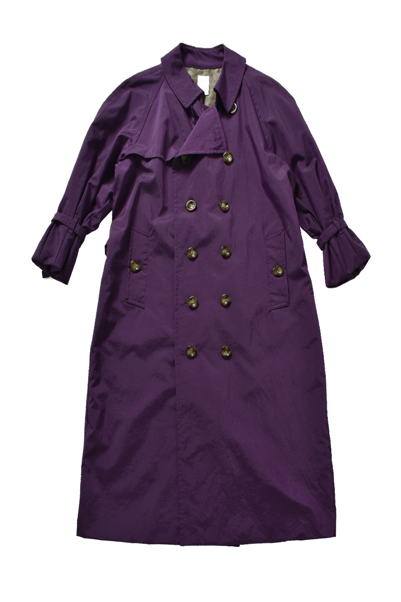 Nylon Trench Coat 詳細画像 Purple 1