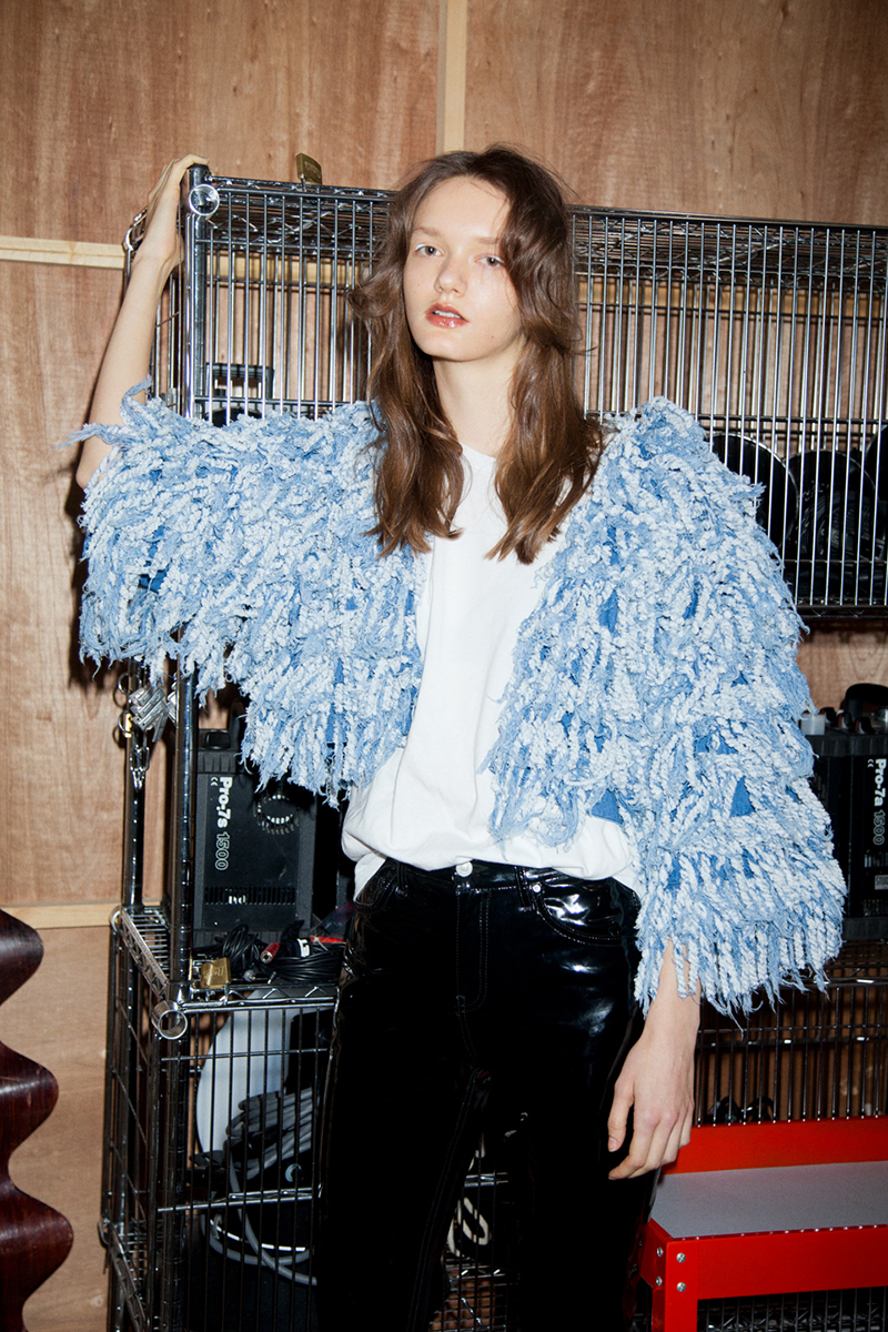 Denim Fringe Jacket 詳細画像 Blue 1
