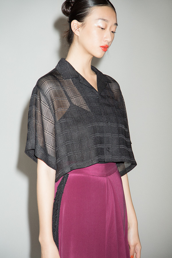 Sheer Check Shirt