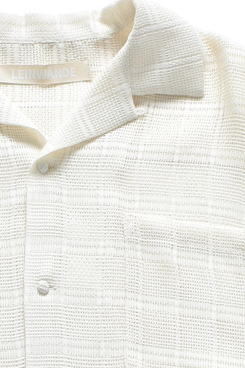 Sheer Check Shirt 詳細画像 White 3