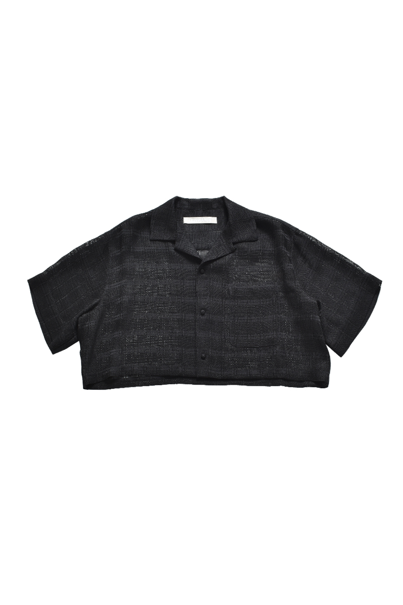 Sheer Check Shirt 詳細画像 Black 1