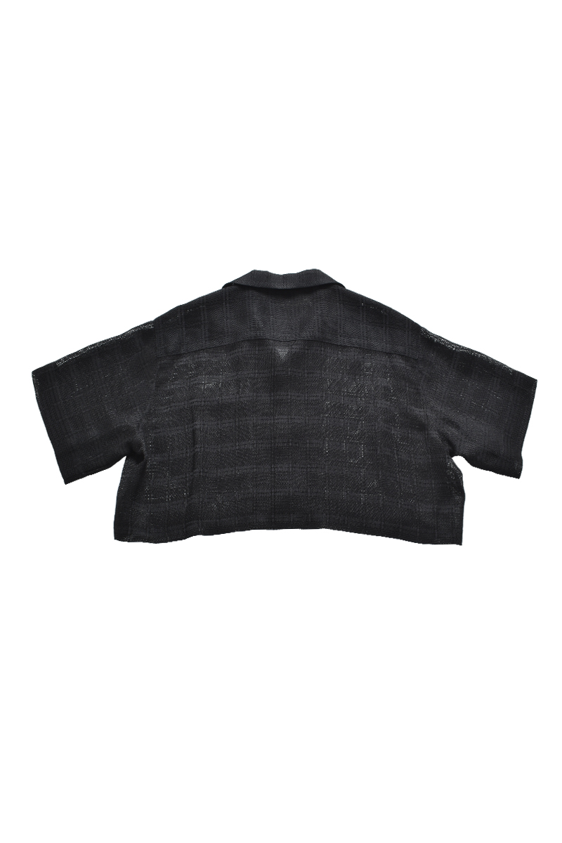 Sheer Check Shirt 詳細画像 Black 2