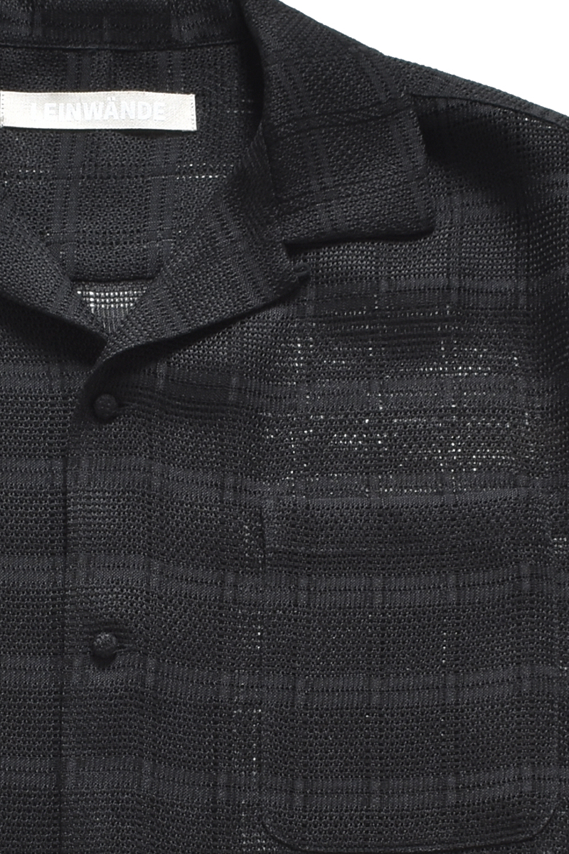 Sheer Check Shirt 詳細画像 Black 3