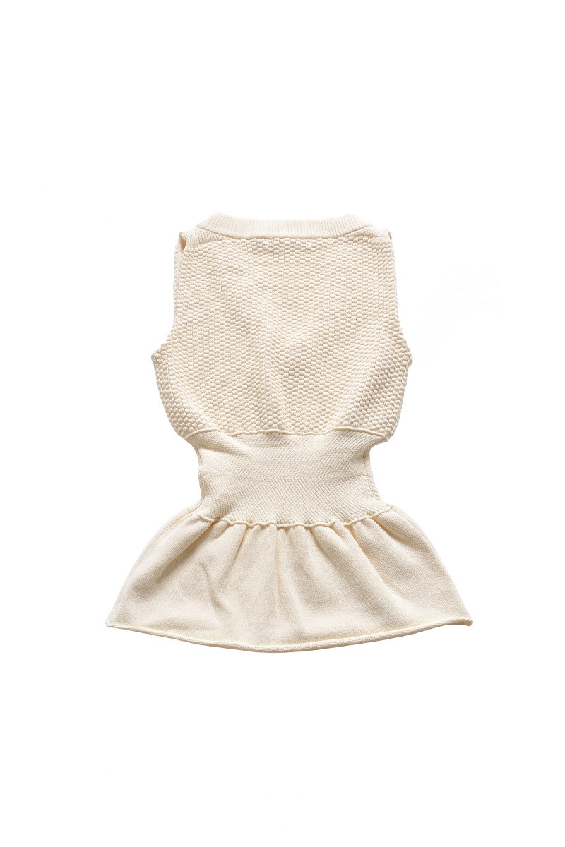 Corset Knit Tops 詳細画像 White 2