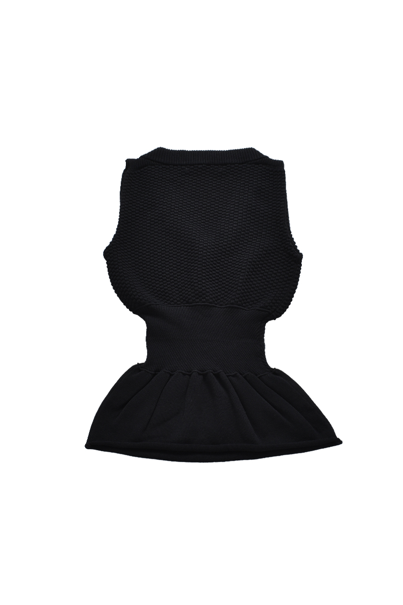 Corset Knit Tops 詳細画像 Black 2