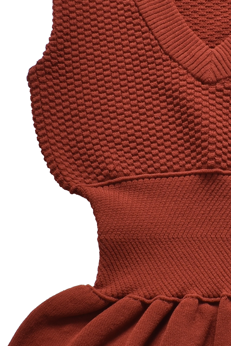 Corset Knit Tops 詳細画像 Orange 3
