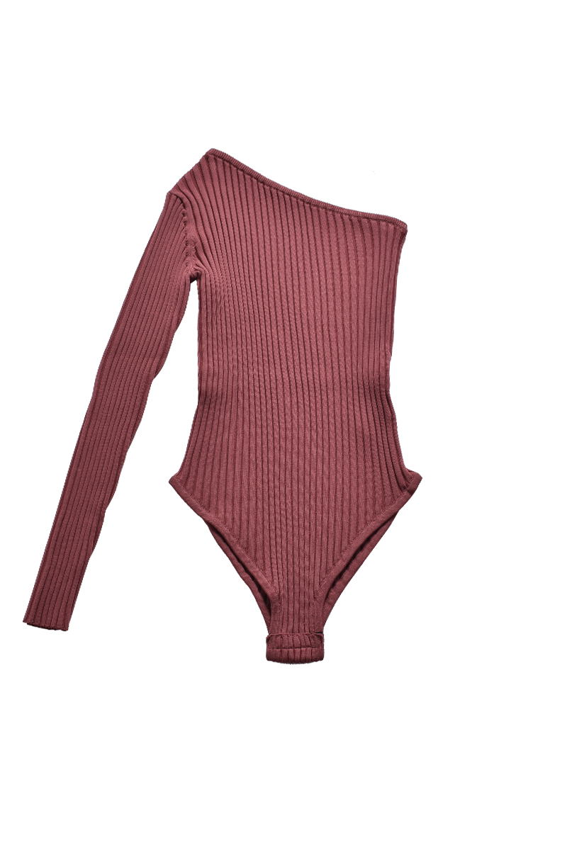 One Shoulder  Body Suit 詳細画像 Bordeaux 2