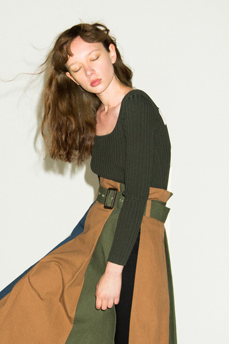 Stretch Knit Bodysuits 詳細画像 Green 2