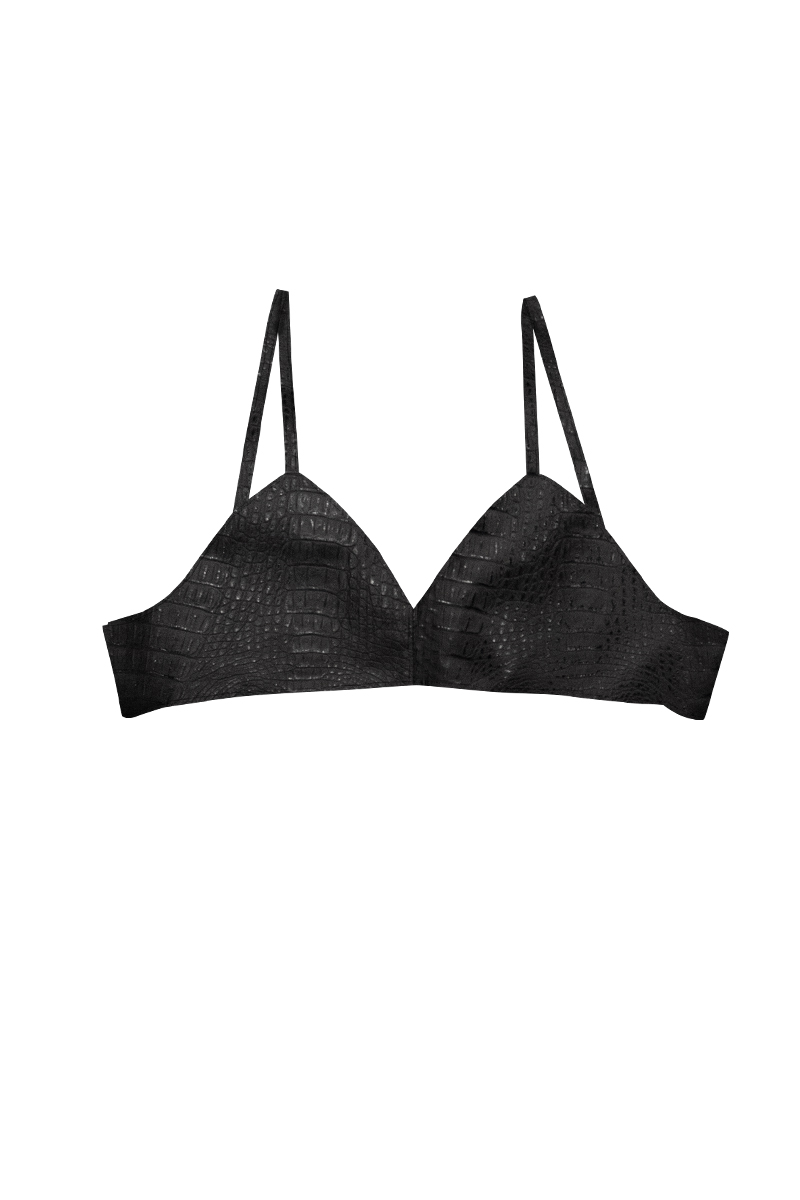Leather Bra Top 詳細画像 Black 1