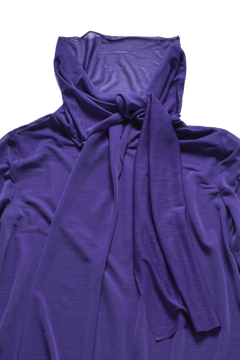 Sheer Neck Scalf Tops 詳細画像 Navy 5