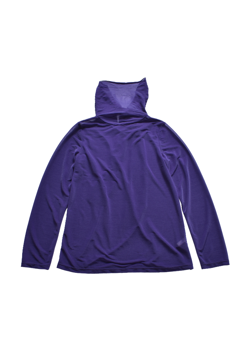 Sheer Neck Scalf Tops