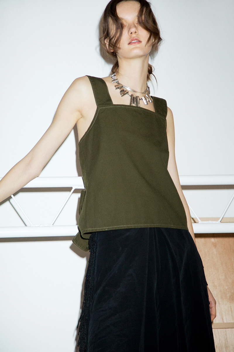 Apron Tops 詳細画像 Khaki 2