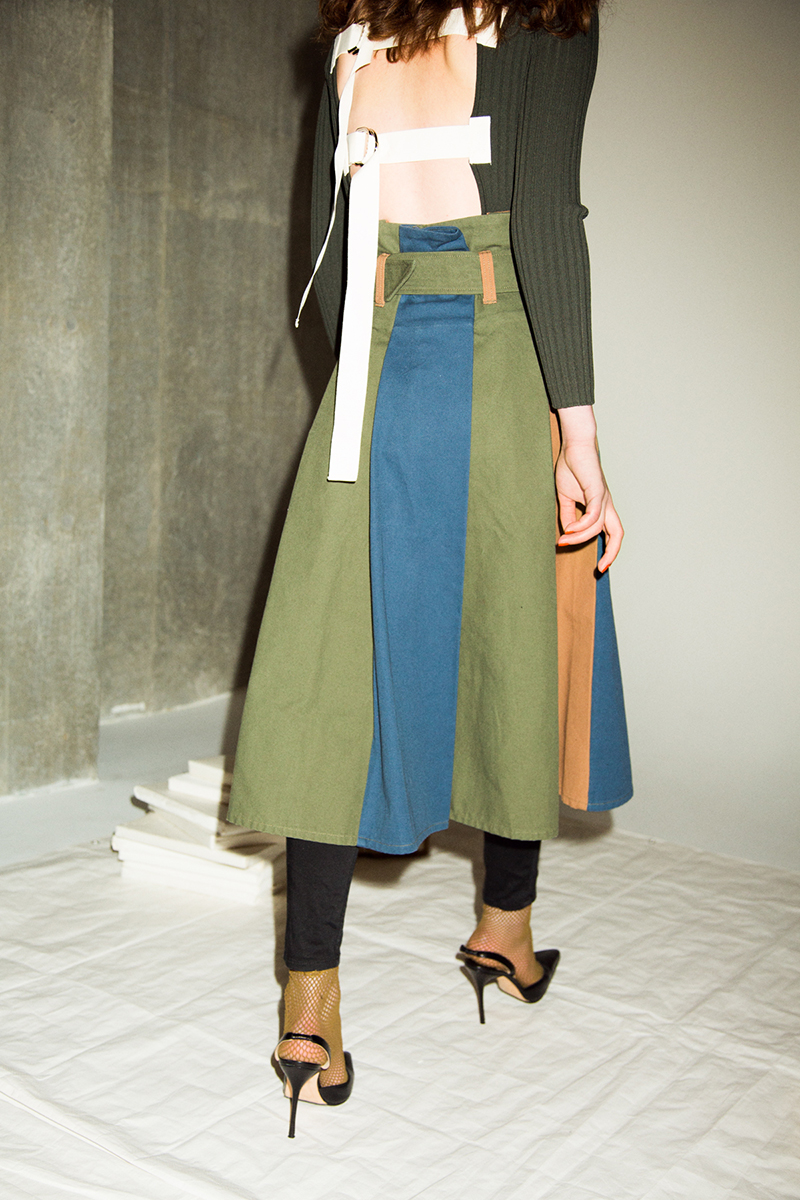 Patch Work Skirt 詳細画像 Brown 2