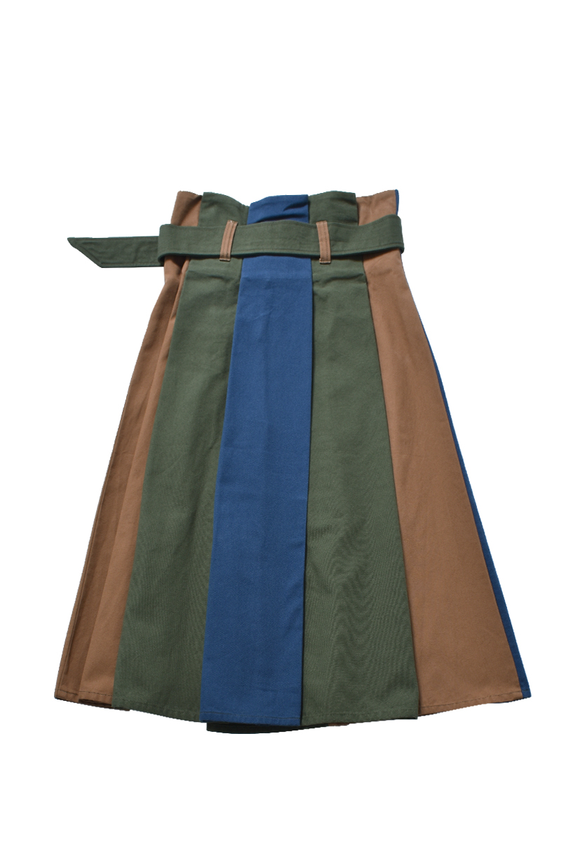 Patch Work Skirt 詳細画像 Brown 2