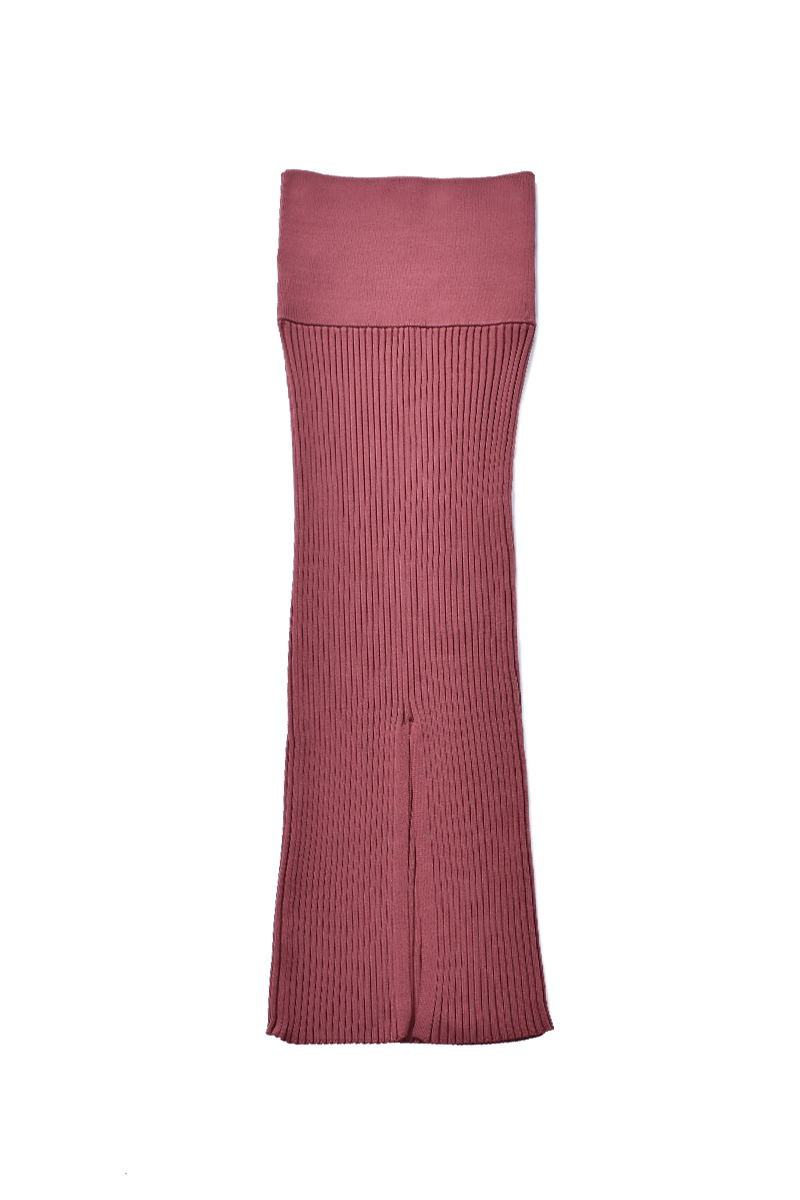 Rib Knit Tight Skirt 詳細画像 Bordeaux 2