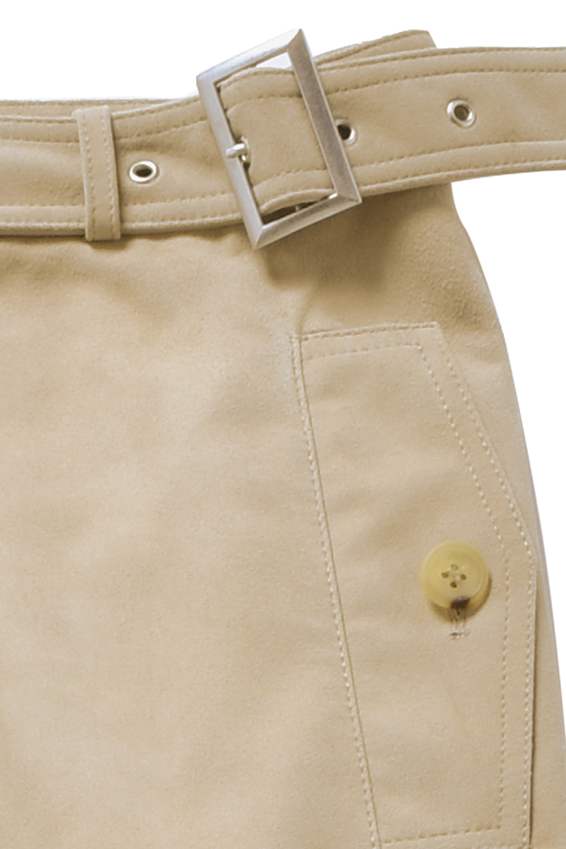 Leather Wrap Skirt 詳細画像 Beige 3