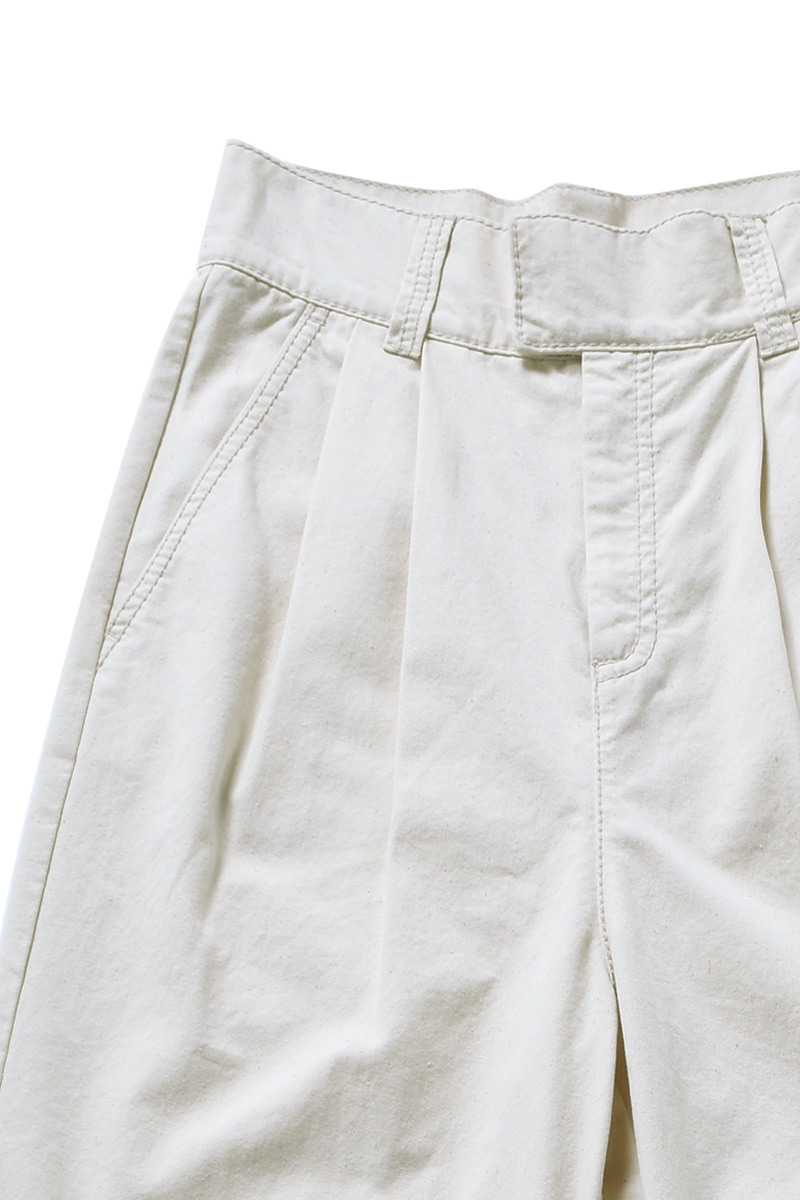 Tucked Straight Trouser 詳細画像 White 3