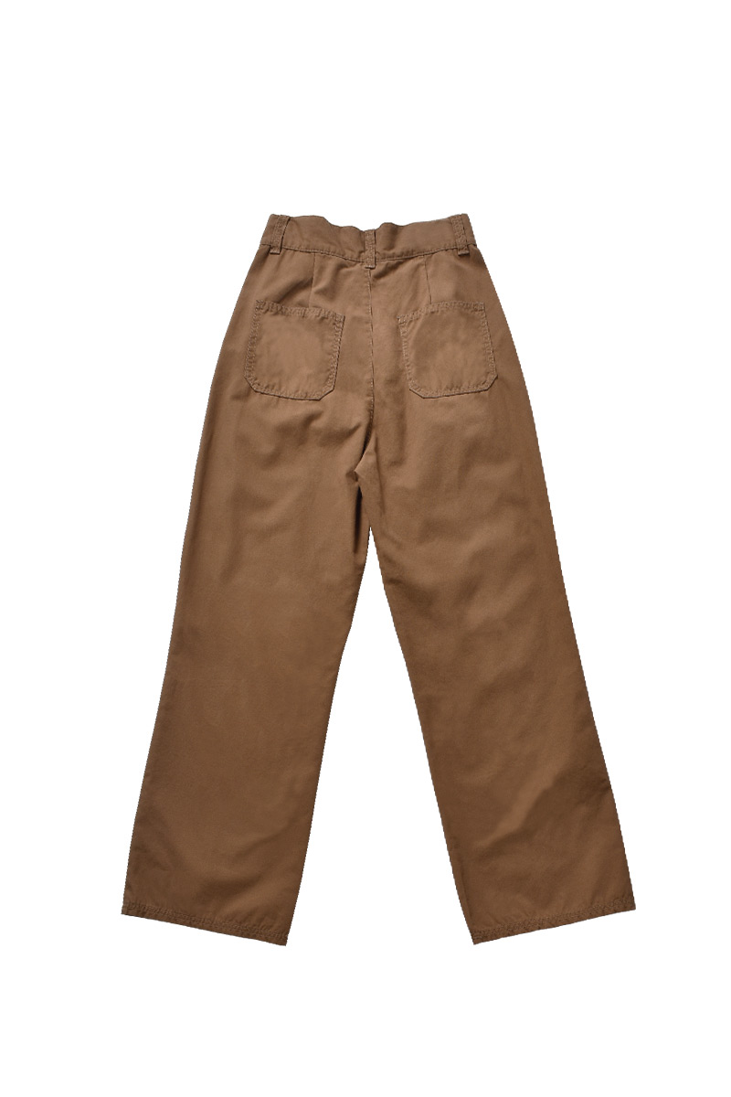 Tucked Straight Trouser 詳細画像 Brown 2