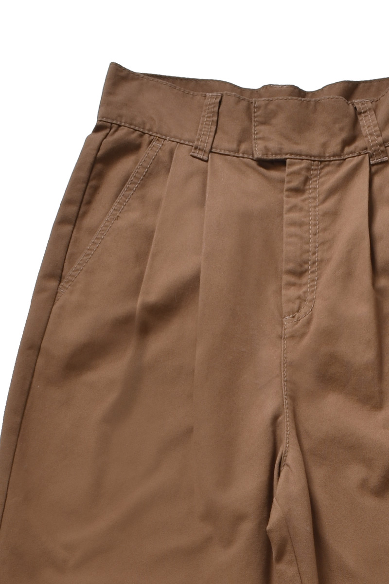 Tucked Straight Trouser 詳細画像 Brown 3
