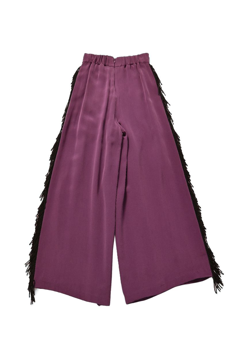 Line Fringe Trouser 詳細画像 Bordeaux 2