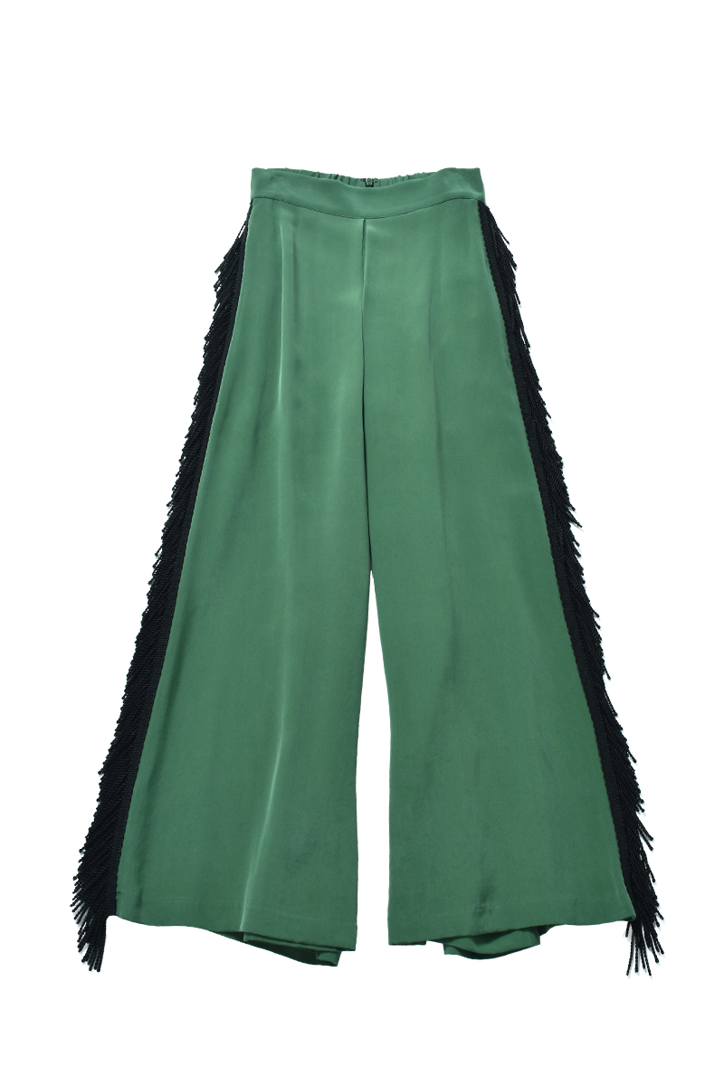 Line Fringe Trouser 詳細画像 Green 1
