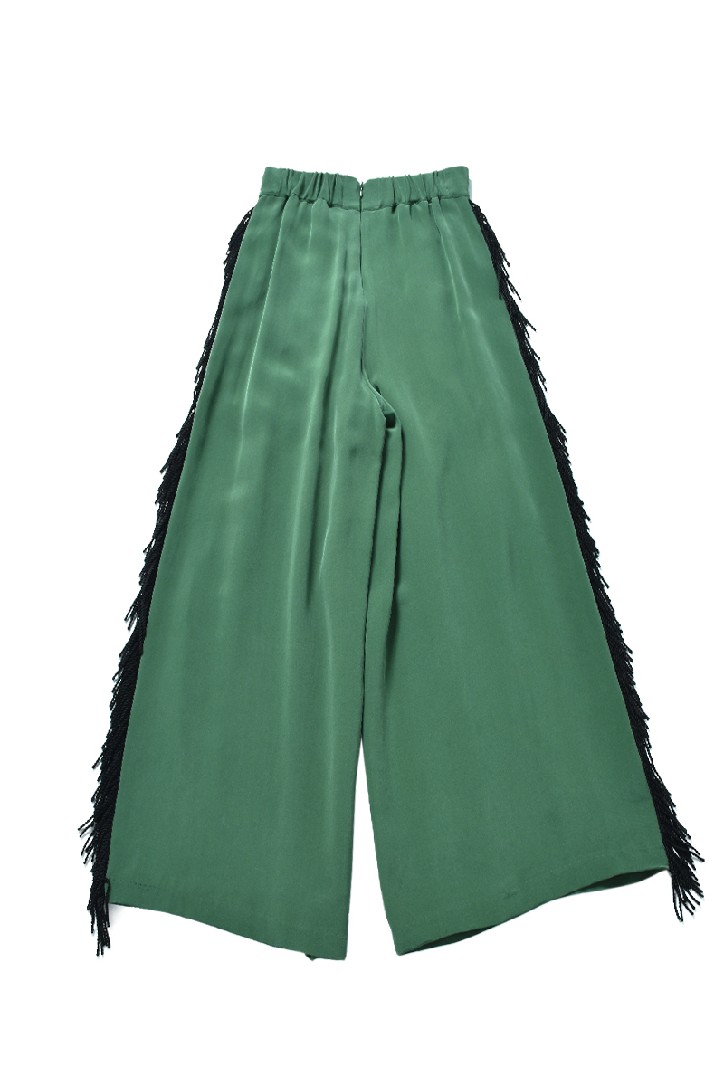 Line Fringe Trouser 詳細画像 Green 2