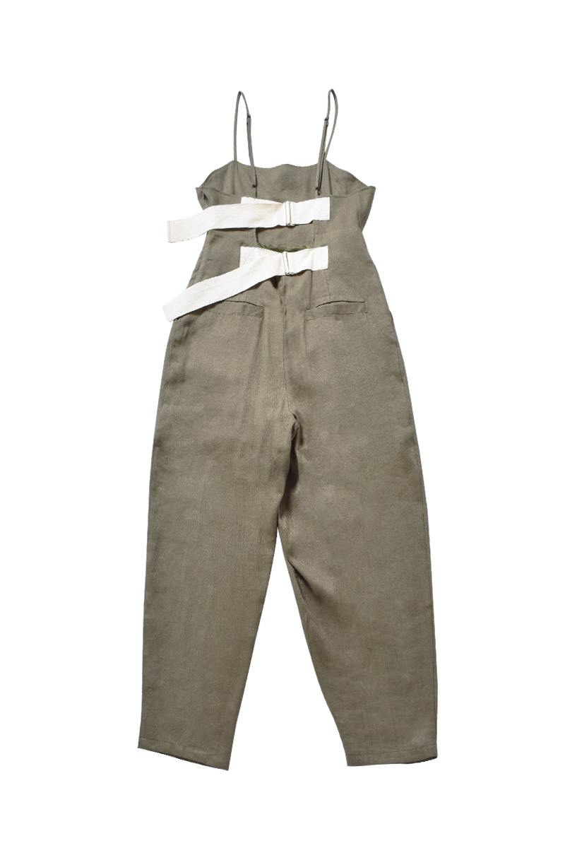 Back Belted Jump Suits 詳細画像 Khaki 2