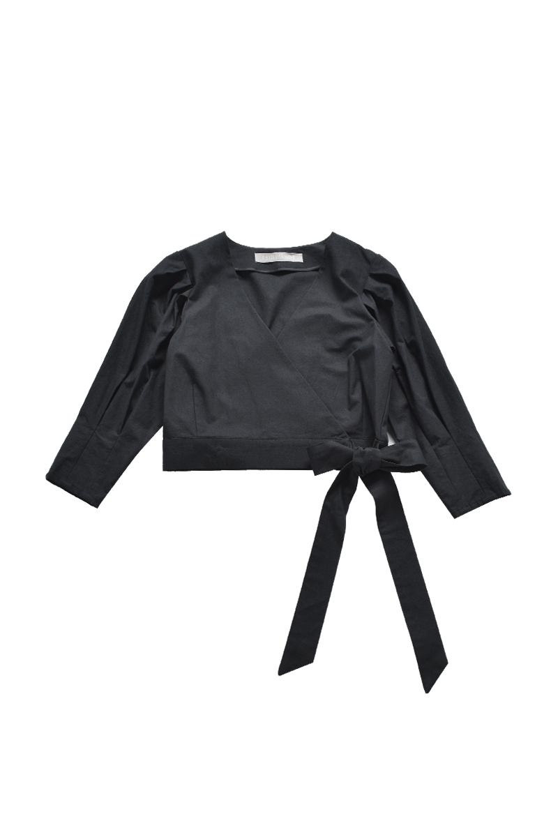 Sleeve Tucked 2 Piece 詳細画像 Black 1