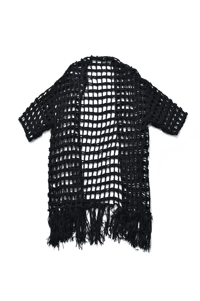 Tape Yarn Long Gown 詳細画像 Black 2