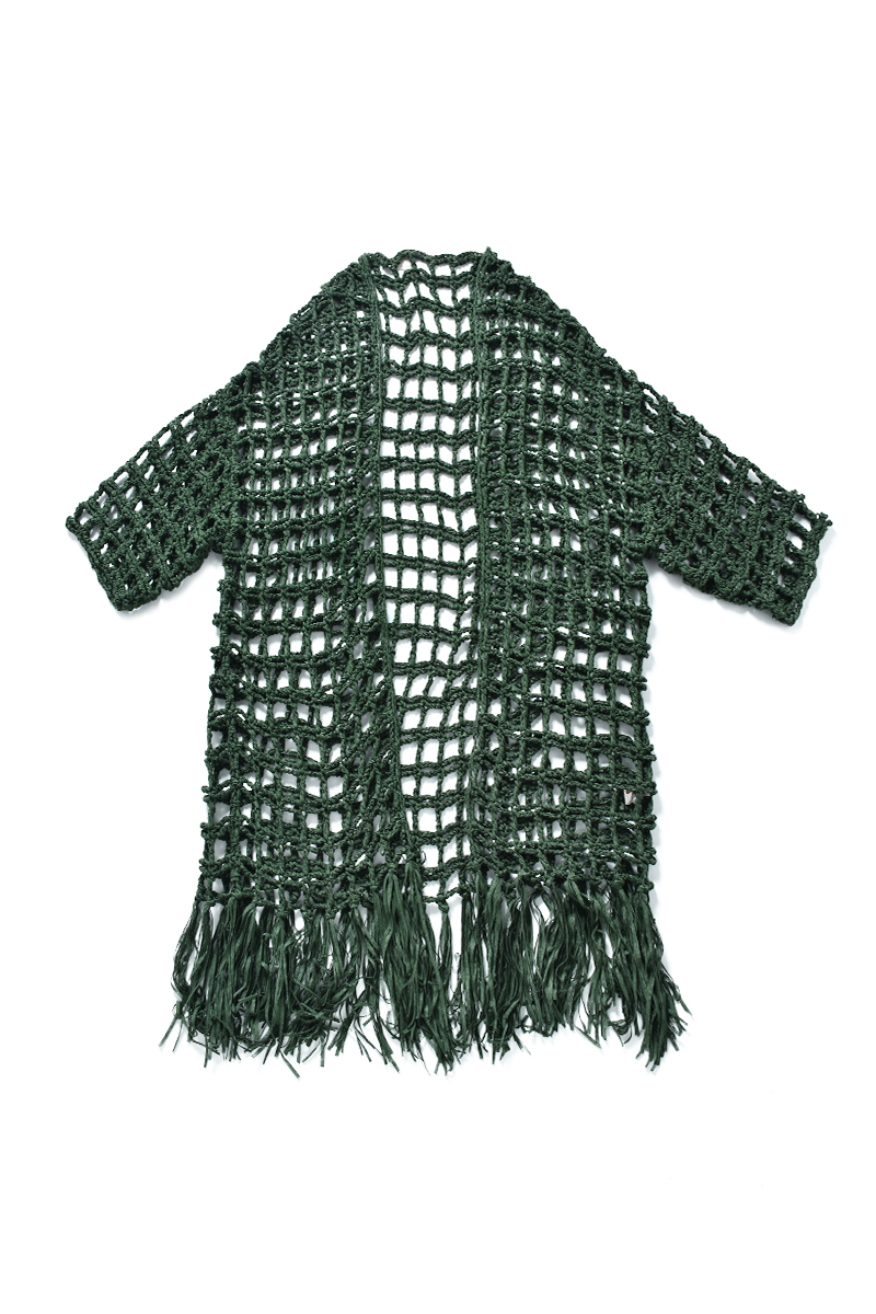 Tape Yarn Long Gown 詳細画像 Green 1