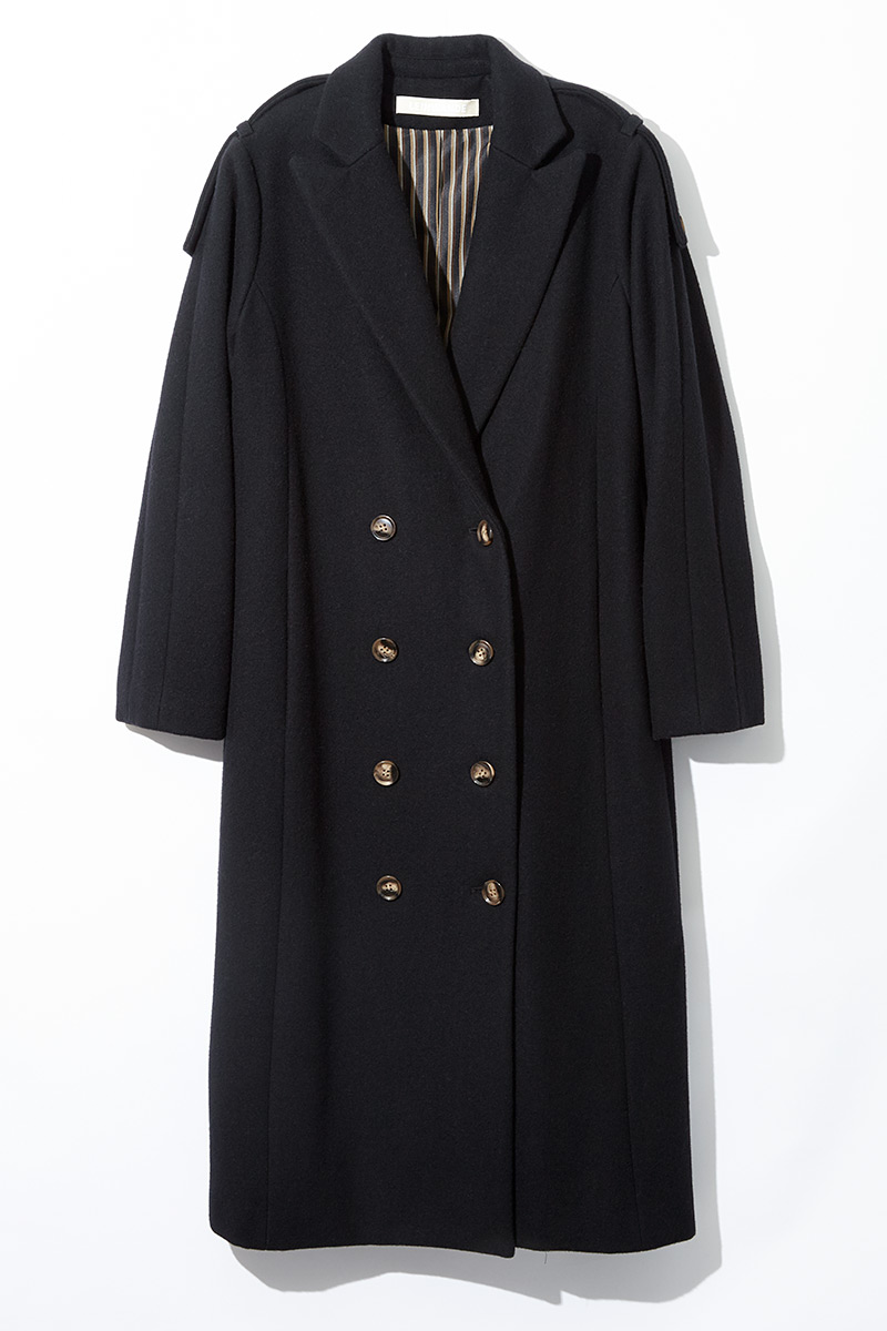 Double  Breasted Long Coat 詳細画像 Black 1