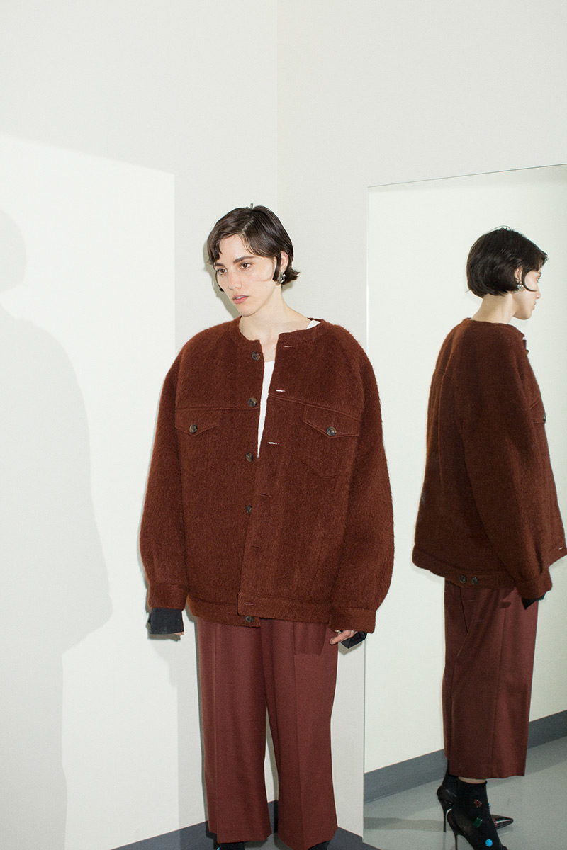 Fluffy Wool Jacket 詳細画像 Brown 1