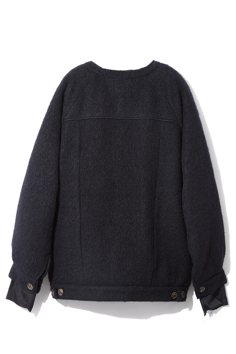 Fluffy Wool Jacket 詳細画像 Black 2