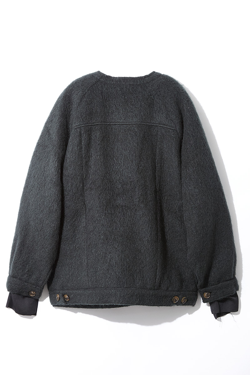 Fluffy Wool Jacket 詳細画像 Green 2