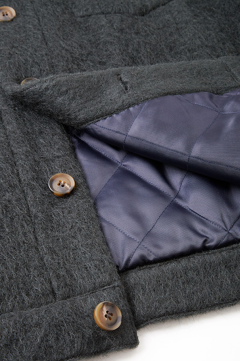 Fluffy Wool Jacket 詳細画像 Green 4