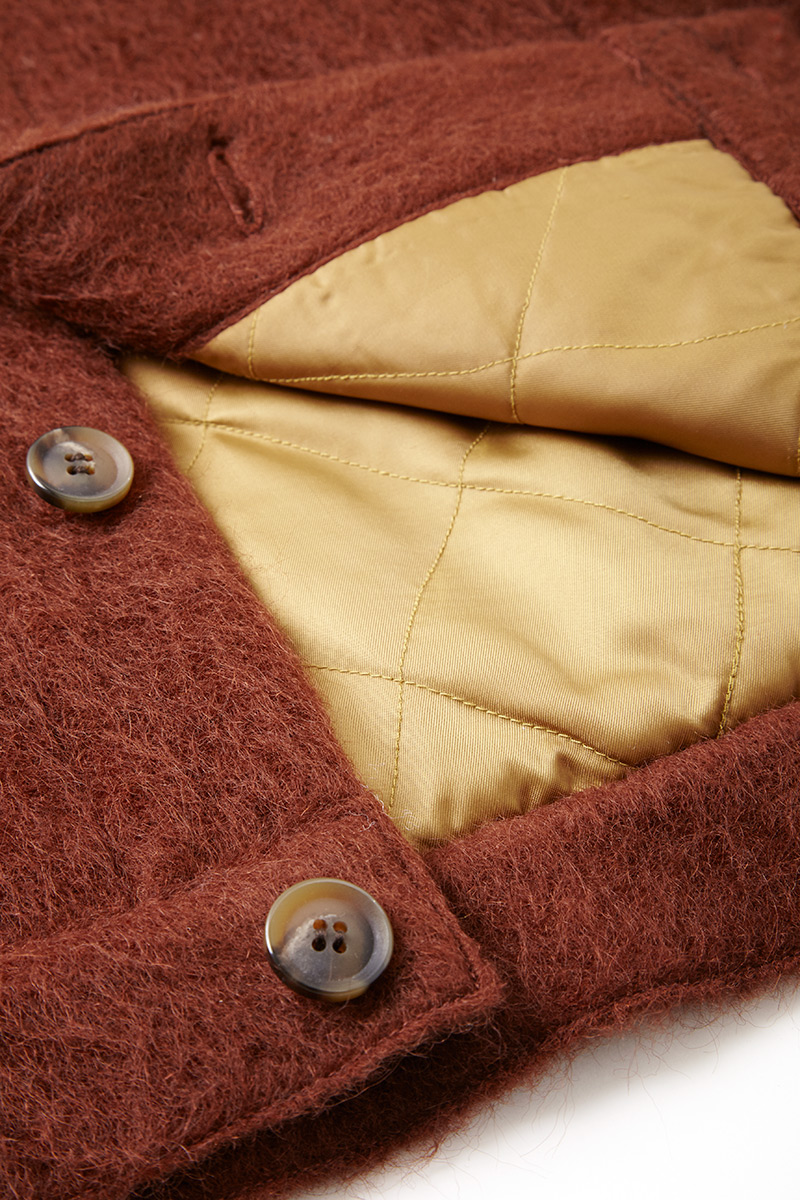 Fluffy Wool Jacket 詳細画像 Brown 4