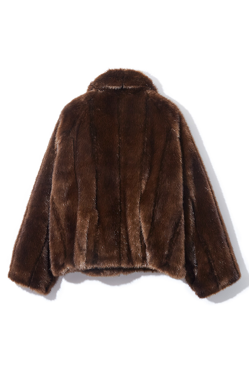 Faux Fur Blouson 詳細画像 Brown 2