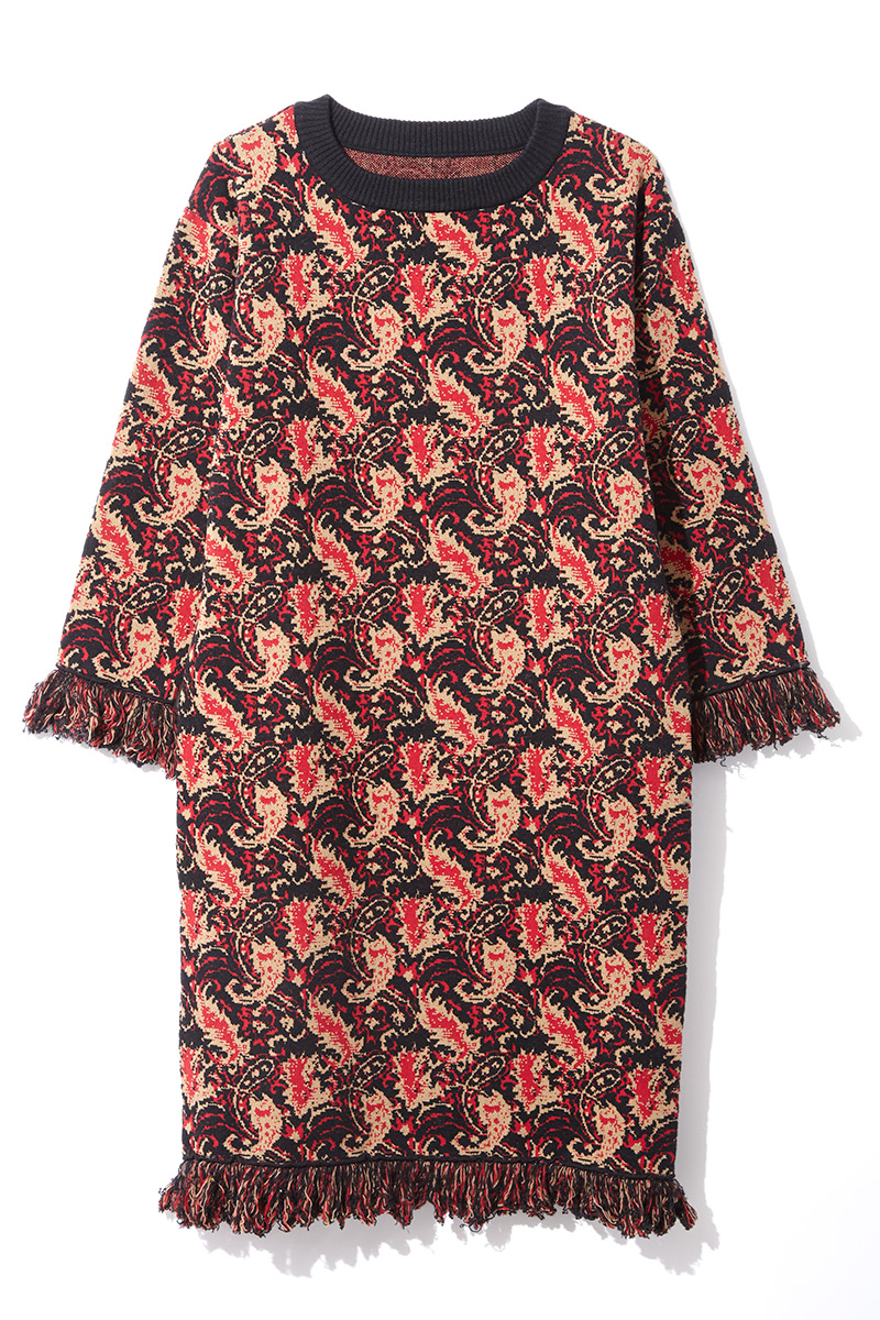 Jacquard Knit Dress