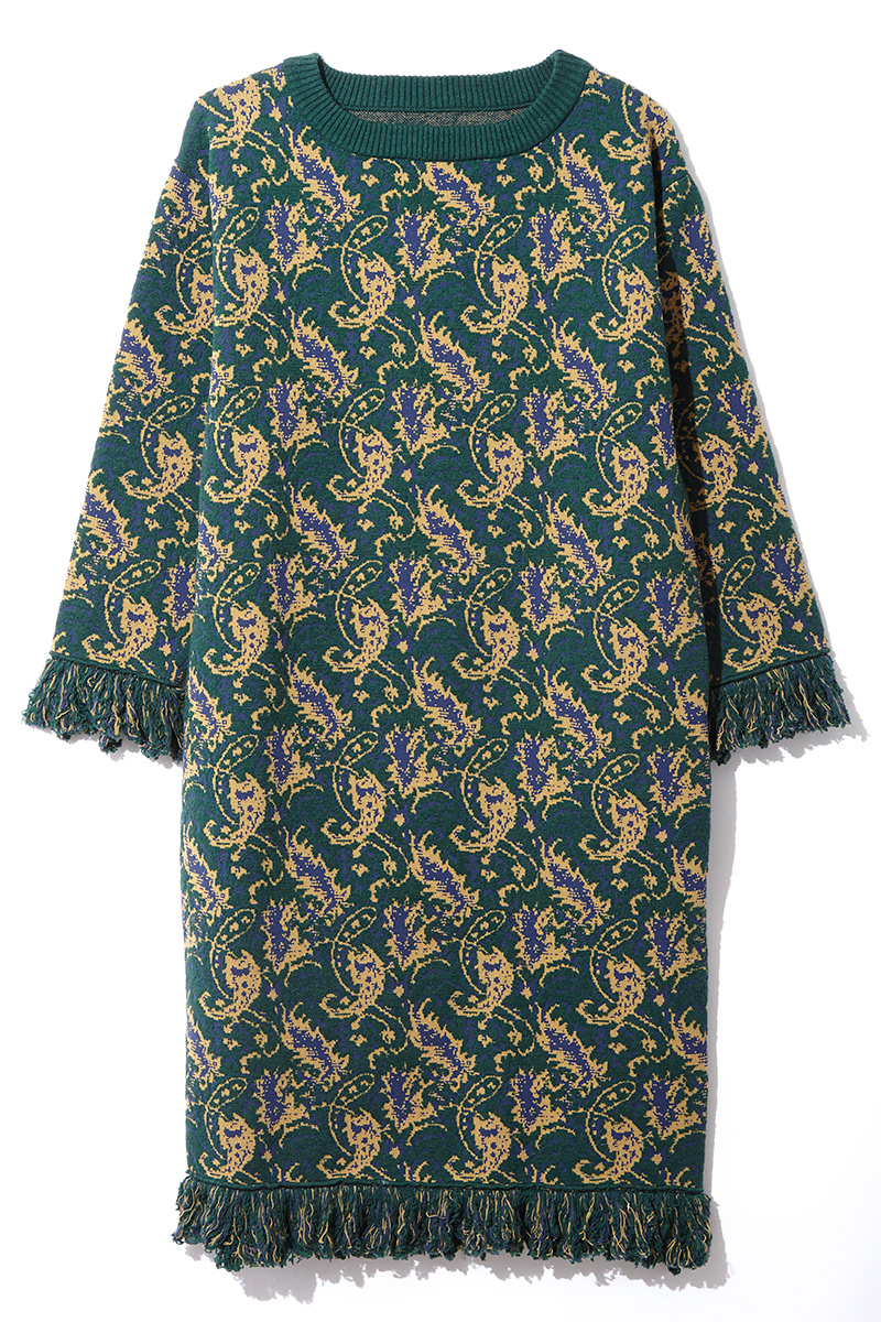 Jacquard Knit Dress
