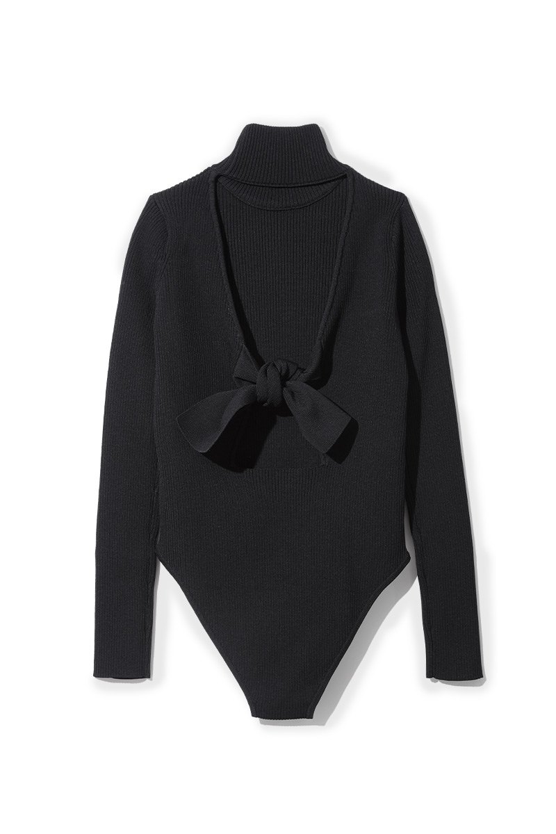Stand Neck Body Suits 詳細画像 Black 2